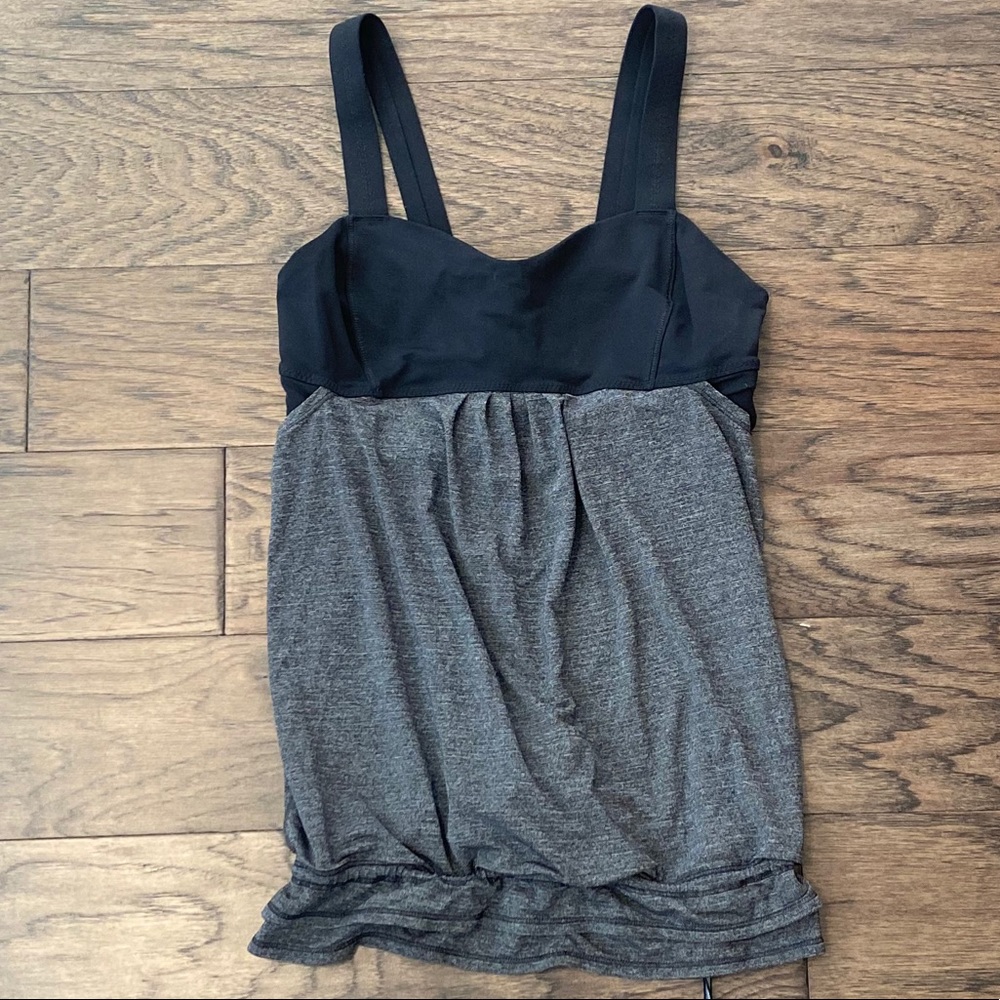 Size 8 Lululemon Black Run: Back on Track Tank